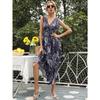 New Summer Print Sexy V-neck Sleeveless Dress