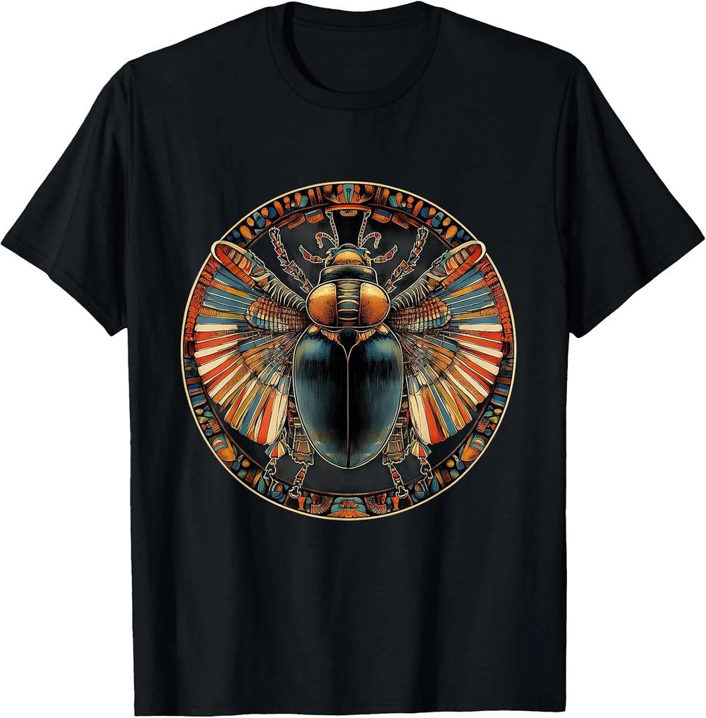 Egyptian Scarab Beetle Inspired T-Shirt - Ancient Egypt Design