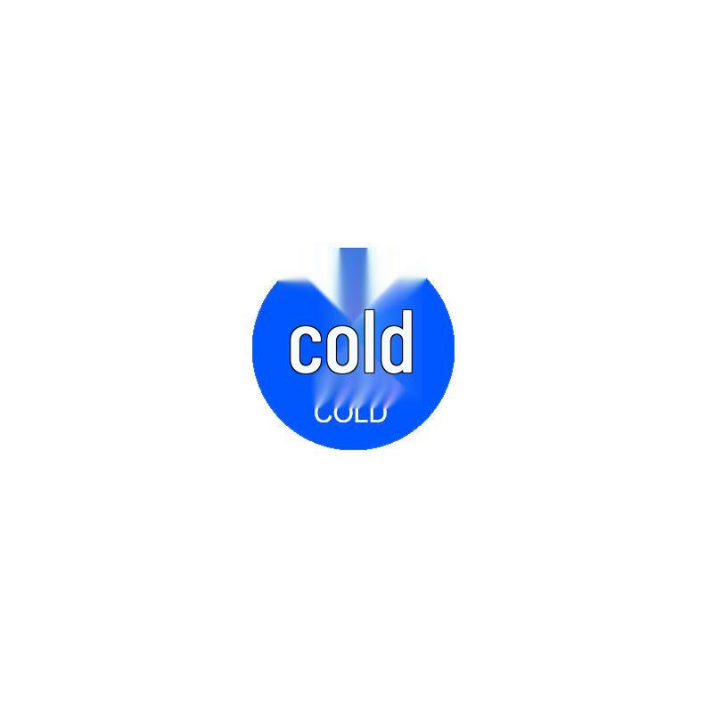 DAXTE Bathroom Hot/Cold Water Label
