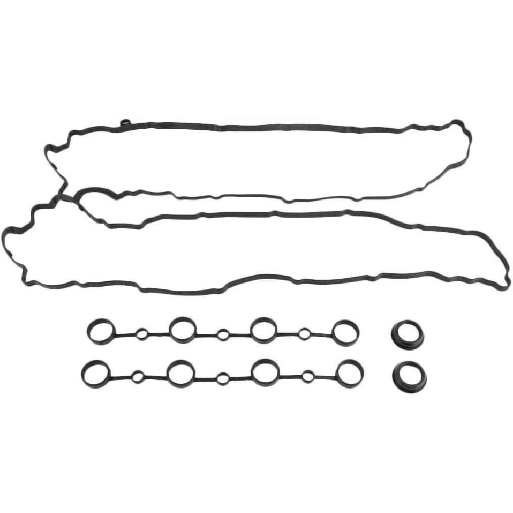 Left & Right Valve Cover Gasket Set For Porsche Cayenne V8 955 Durable Superior Reliability Part # 94810593205,94810593103(Black)