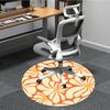 1pc Floral Pattern Office Round Area Rug, Indoor Mat Suitable For Office, Under Office Chairs Bedroom Living Room Home Decor, Room Deco