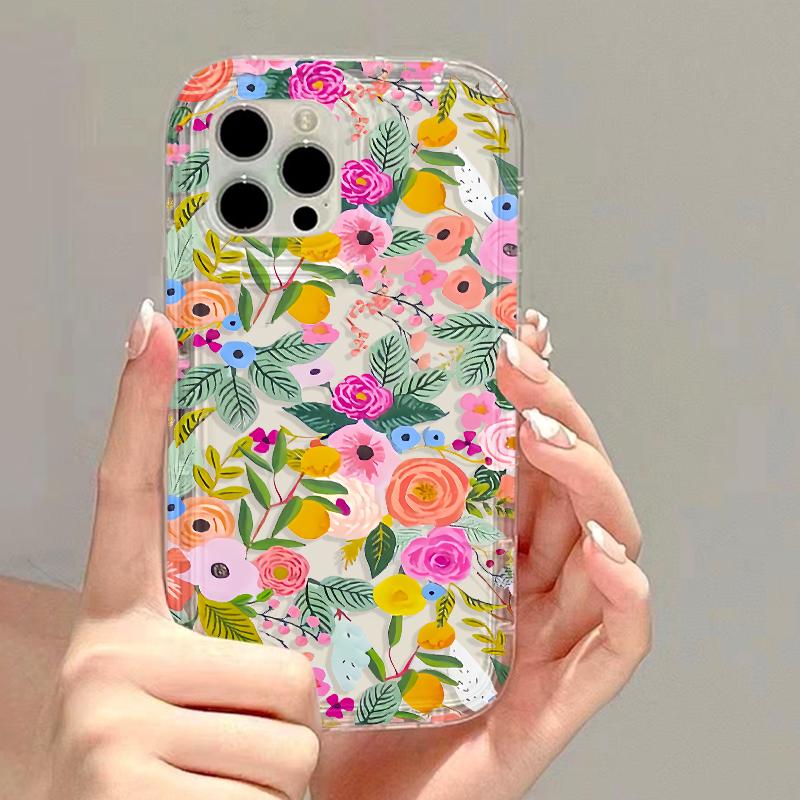 Cherry Y2k Phone Case for iPhone 16 15 14 13 12 11 Pro Max 7 8 Plus X XR XSMax Airbag Anti Fall Clear Back Cover