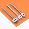 1Pcs Durable 2/4/6Teeth Leather Punching Tool Manual 4/5/6/8mm Hole Punch Tool Steel Handmade Round Punch Die Set