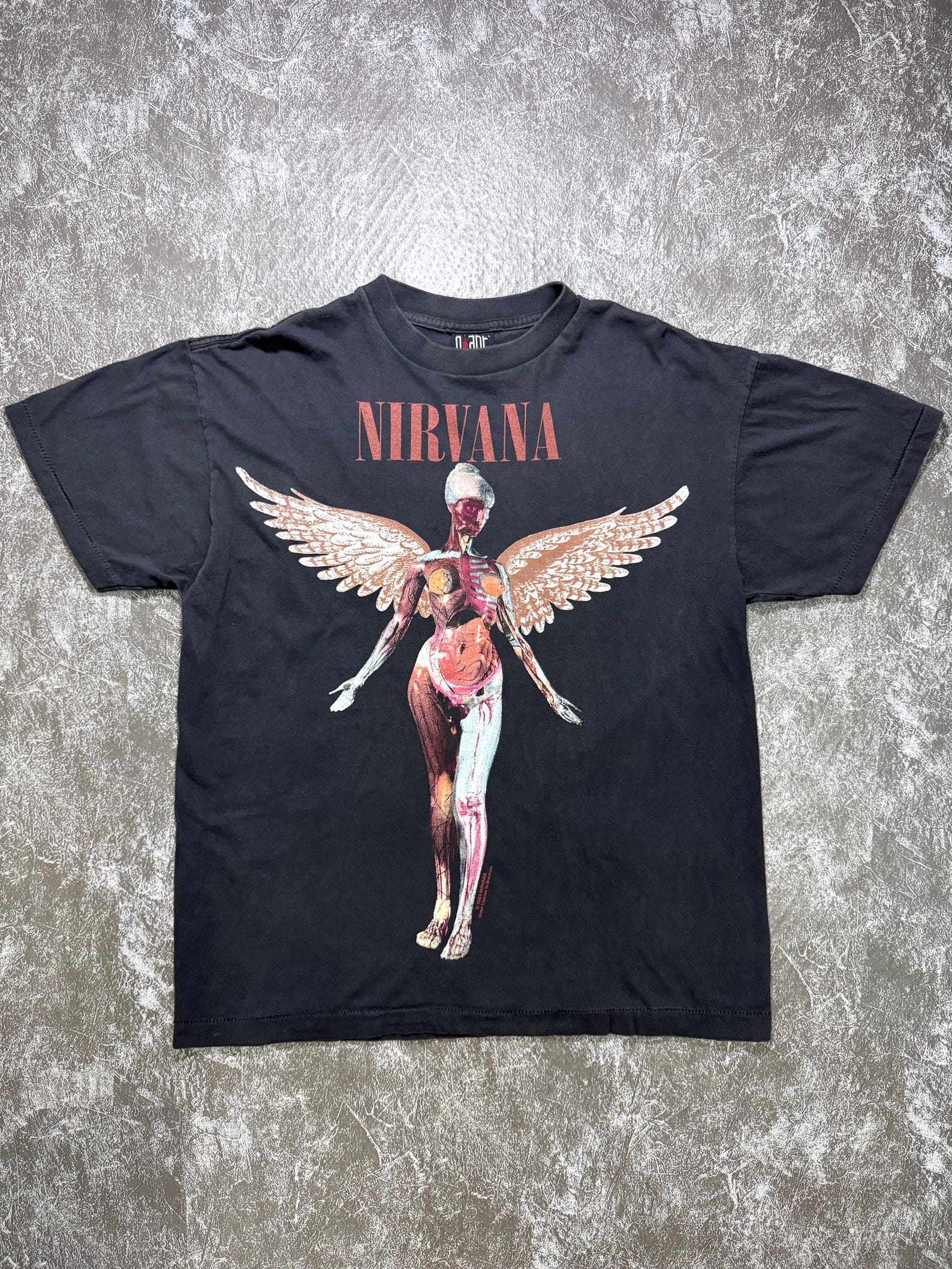 Vintage Style Black Graphic Tee | Y2K Streetwear Shirt S