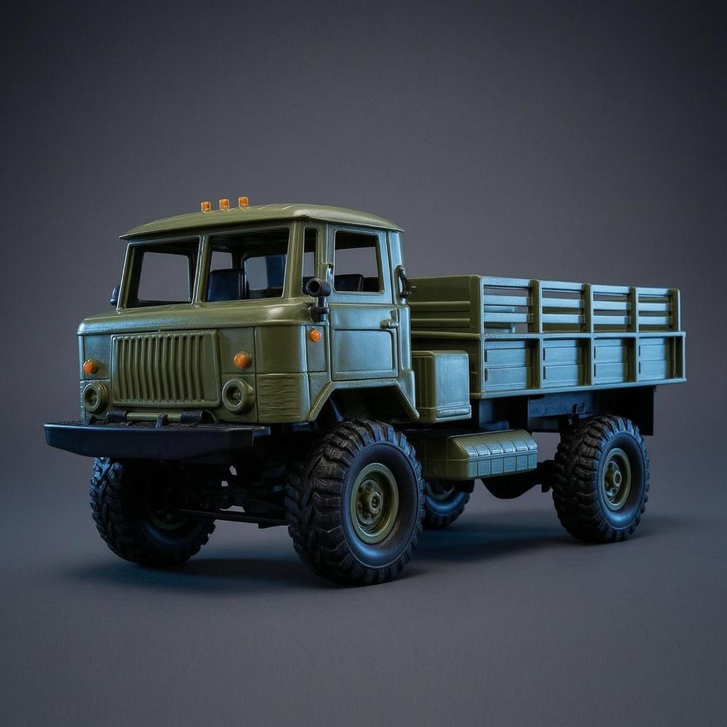 Six-Wheel RC Truck High-Clearance with Cargo Bed Large for Outdoor Play