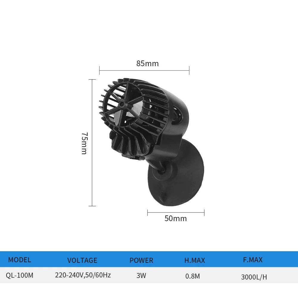 Fish Tank Wave Pump Small Quiet Aeration Surf Pump Aquarium Water Cycle Blow Fish Poop Extractor Wave Machine Flow Pump EU Plug AC220-240V 50 60Hz