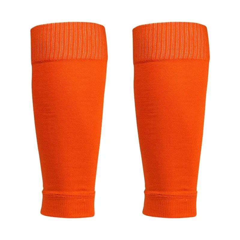 1Pair Athletic Soccer Shin Guard Socks Pad Sleeve Sock Leg Support Football Compression Sleeve Adult Teens Children Leg Protection