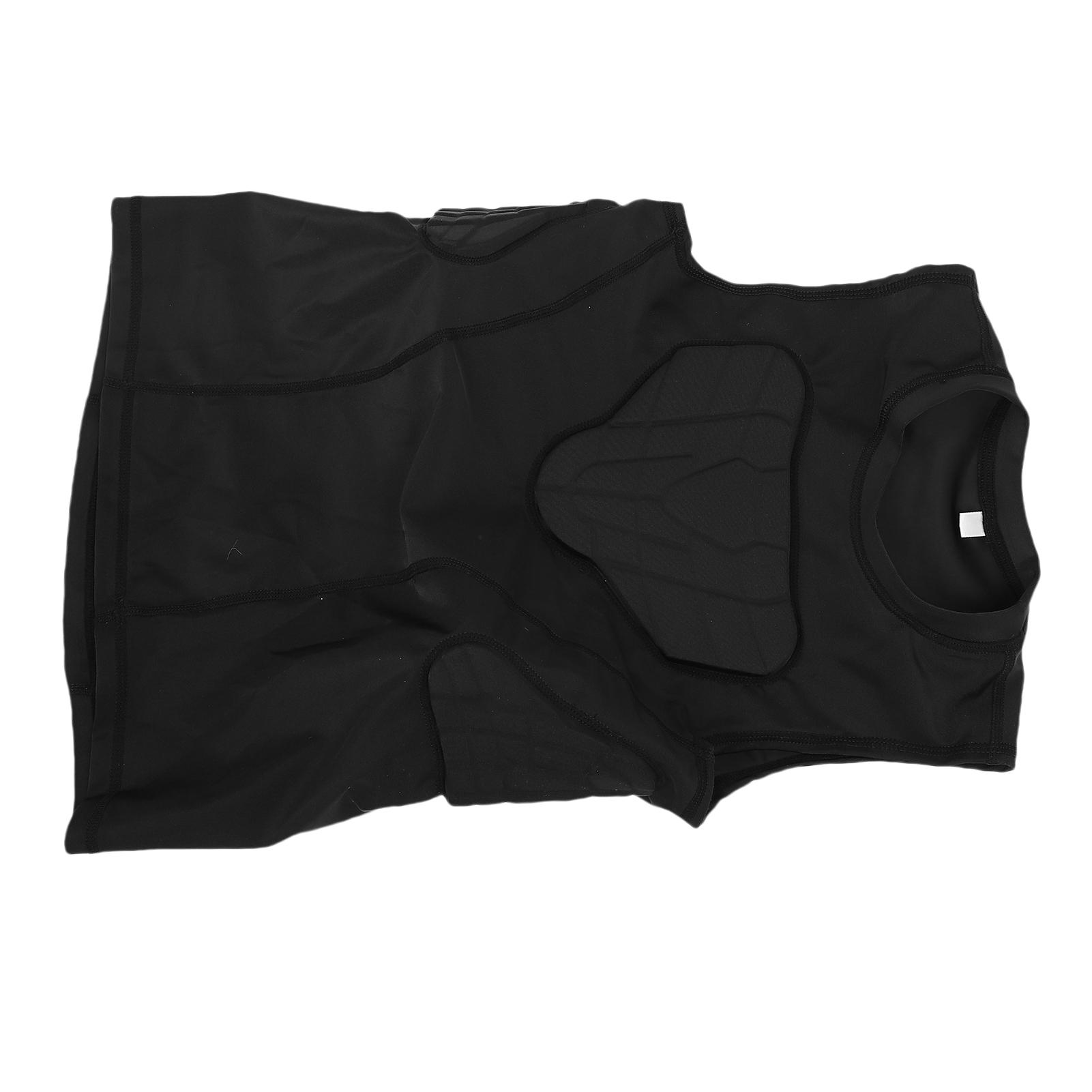 

Youth Football Padded Vest Anti Collision Thickened Padded Kids Protective Shirt Chest Protector for Basketball Sports