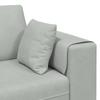 3 Piece Sofa Light Grey 250 x 188 x 76 cm Velvet