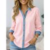 IHUASU Women's Fashion Casual Long Sleeve POLO Neck Blouses & Shirts
