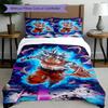 3-teiliges Bettbezug-Set (1 * Bettbezug + 2 * Kissenbezug, ohne Kern), DRAGON BALL Druck Bettwäsche Set, Schlafzimmer Dekoration, Ganzjahres, Geburtstagsgeschenk