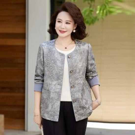 2026 Spring Stylish Casual Chinese Style Loose Jacket for Mother s Wear 4XL