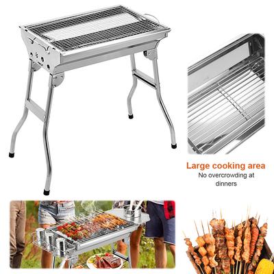 Przenośny grill wielofunkcyjny składany grill węglowy ze schowkiem grill węglowy na zewnątrz kemping piknik