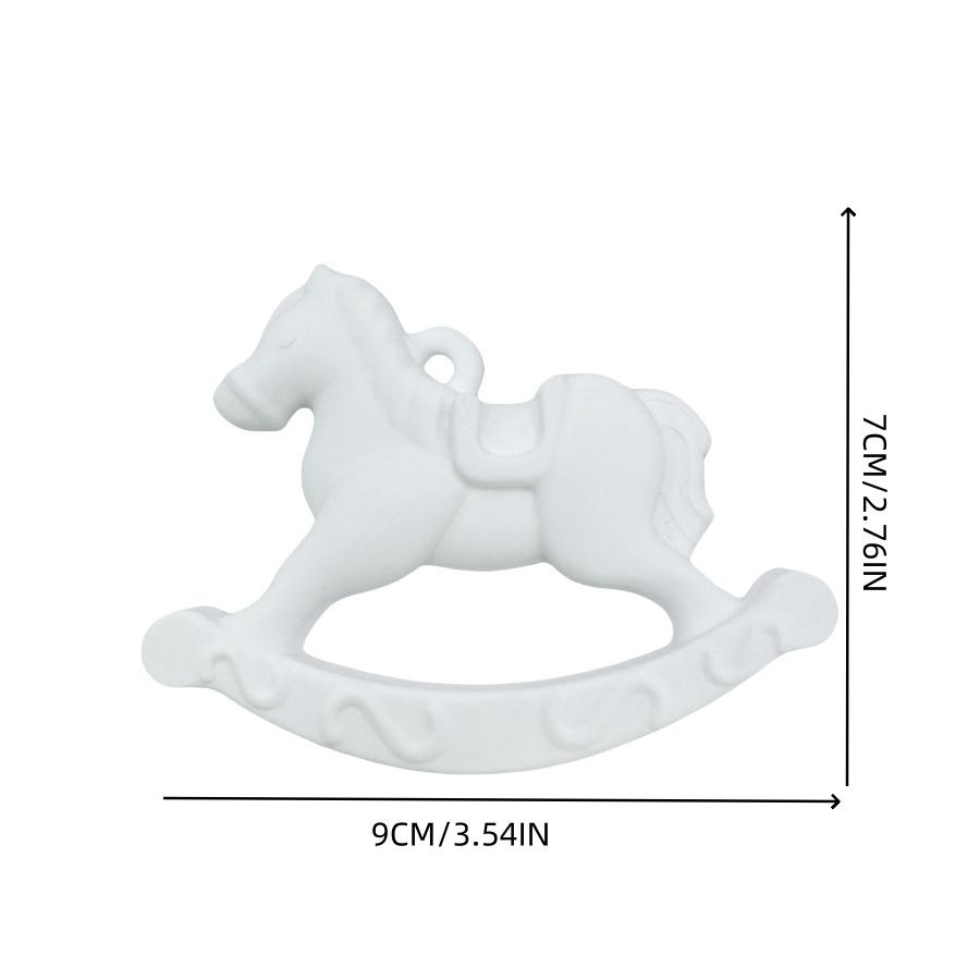 1pc Horse Car Aromatherapy Hanging Decoration Bathroom Bedroom Wardrobe Aromatherapy Plaster Hanging Ornament