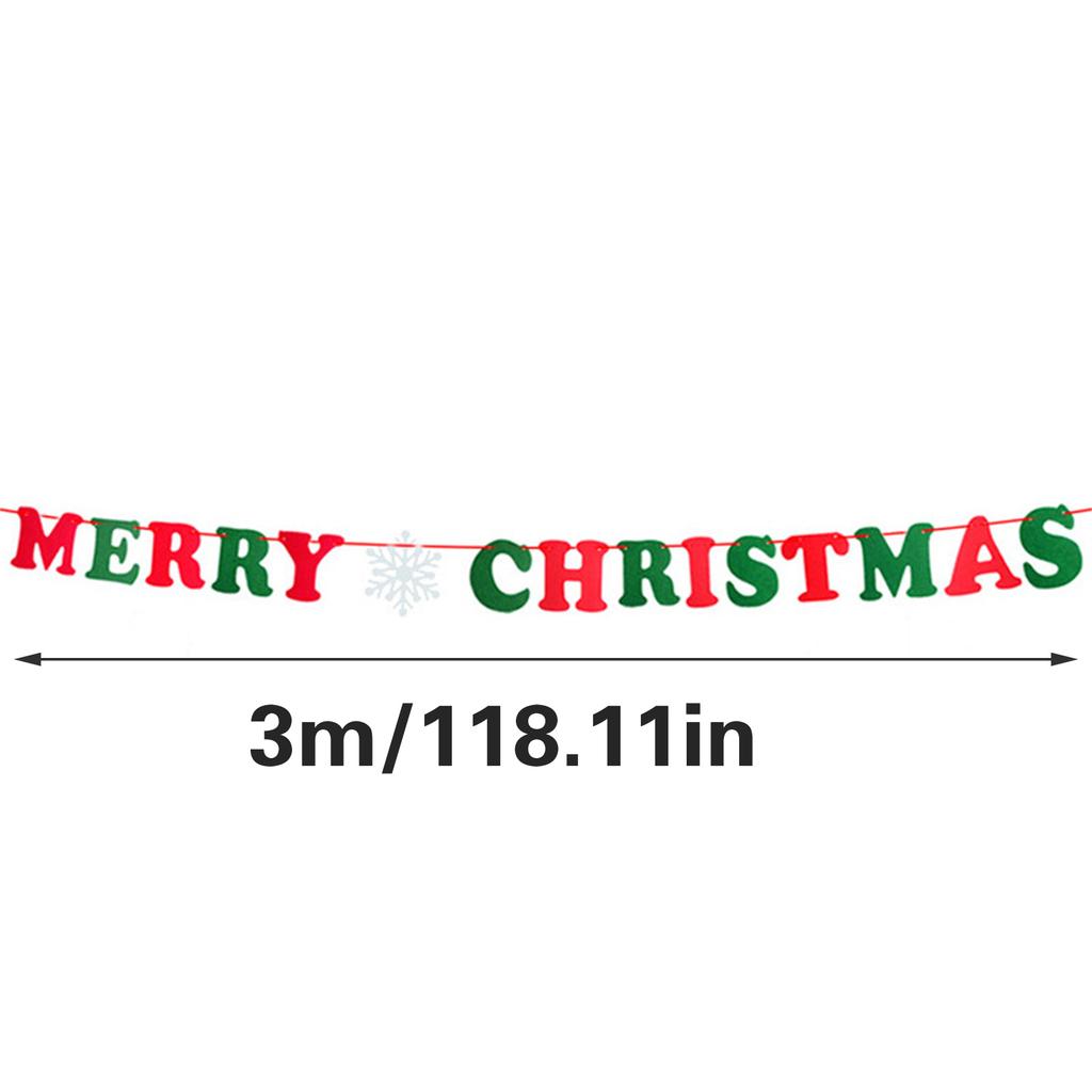 Christmas Garland Banner Festive Decoration Santa Claus Inspired Christmas Garlands for a Touch of Tradition