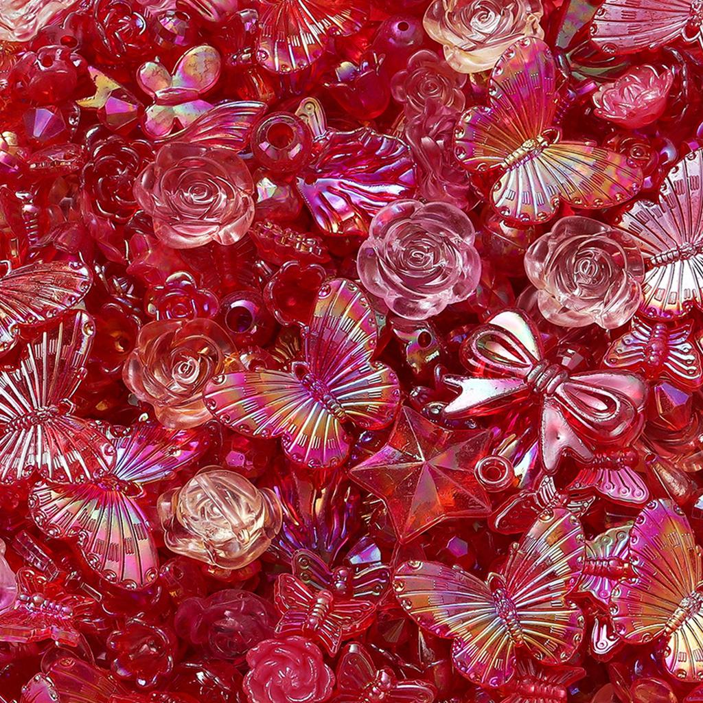 diy handmade material 10-40mm acrylic AB beads children's bracelet necklace mobile phone chain accessories