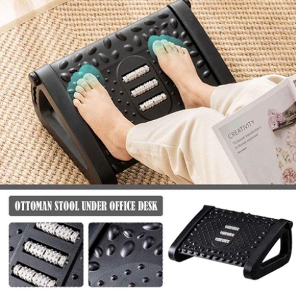 Non-slip Pad Foot Rest Under Desk Plastic Footstoo Ergonomic Footrest  for Under-desk Support