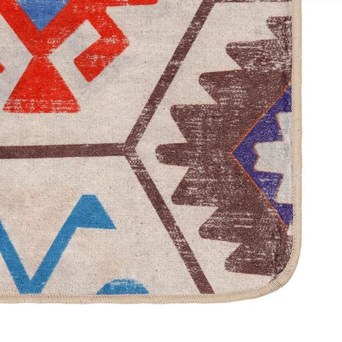 VidaXL Tapis lavable multicolore 190x300 cm antidérapant 136583