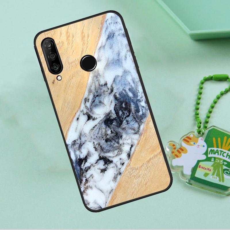 Resin Wood For Huawei Nova 12s 12i 11i 7i 8i 9 10 SE Y91 Y90 Y60 Y70 Y72 Y61 P60 Pro P30 P40 Lite Case