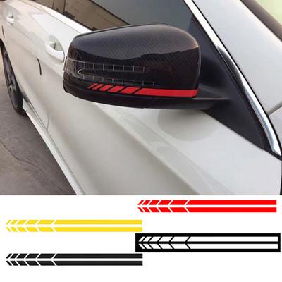 4Pcs Vehicle Rearview Sticker Auto-adhesive Eye-catching Stripe Stripe Car Sticker Rearview for Car Accessories