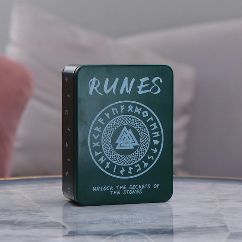 Witches Runes Set Altar Divination Tools with Manual and Storage Bag 25Pcs Wood Runes Altar Runes for Beginners Board Game