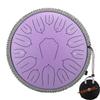 Hluru 13 Inch 15 Notes Glucophone Tank Drum Key D Steel Tongue Drum for Drop shippping Hanpan Meditation Instrument