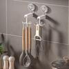360-Degree Rotating Hook Strong Load-bearing Suction Cup Design Easy to Install Multipurpose Wall Hook Kitchen Utensil Organizer