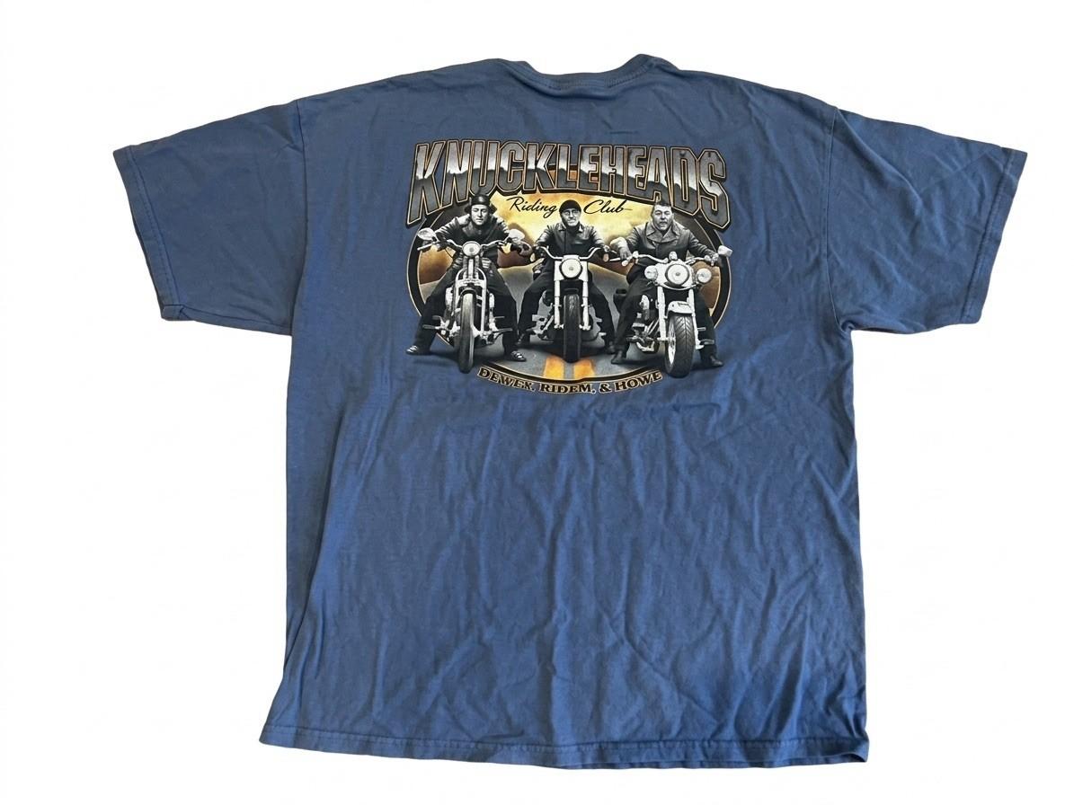 Vintage 2008 Three Stooges Knuckleheads Riding Club Mens L / XL Biker Unisex T-Shirt M