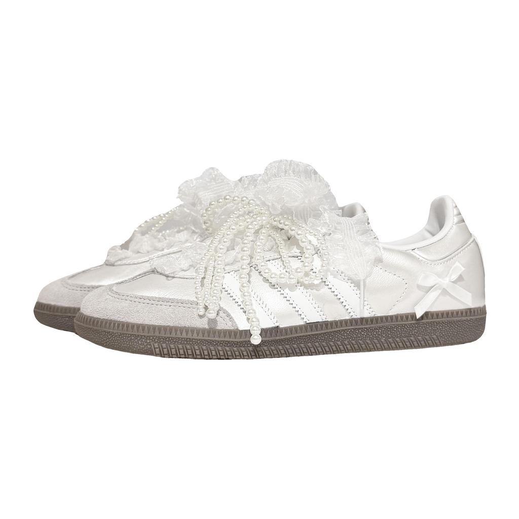 Adidas Originals SAMBA OG Low top Skateboard Shoes Unisex White B75806(Team49-)