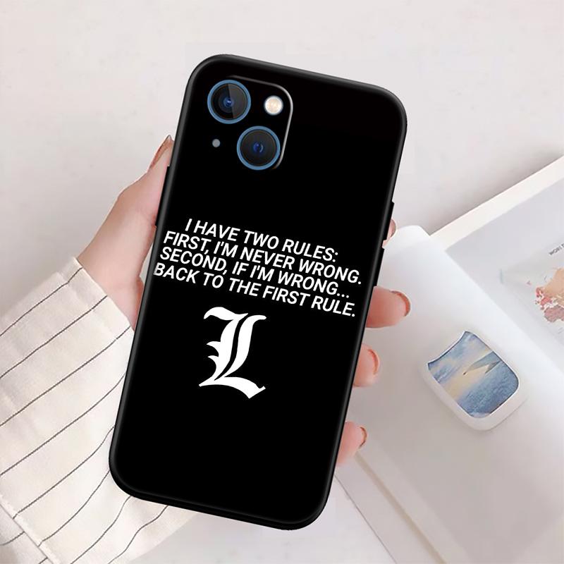 Death Note Phone Case for Samsung Galaxy A11 A12 A13 A15 A52S A53 A55 A56 A70 A71 A72 A73 F06 F16 F56 S10 Plus S10e