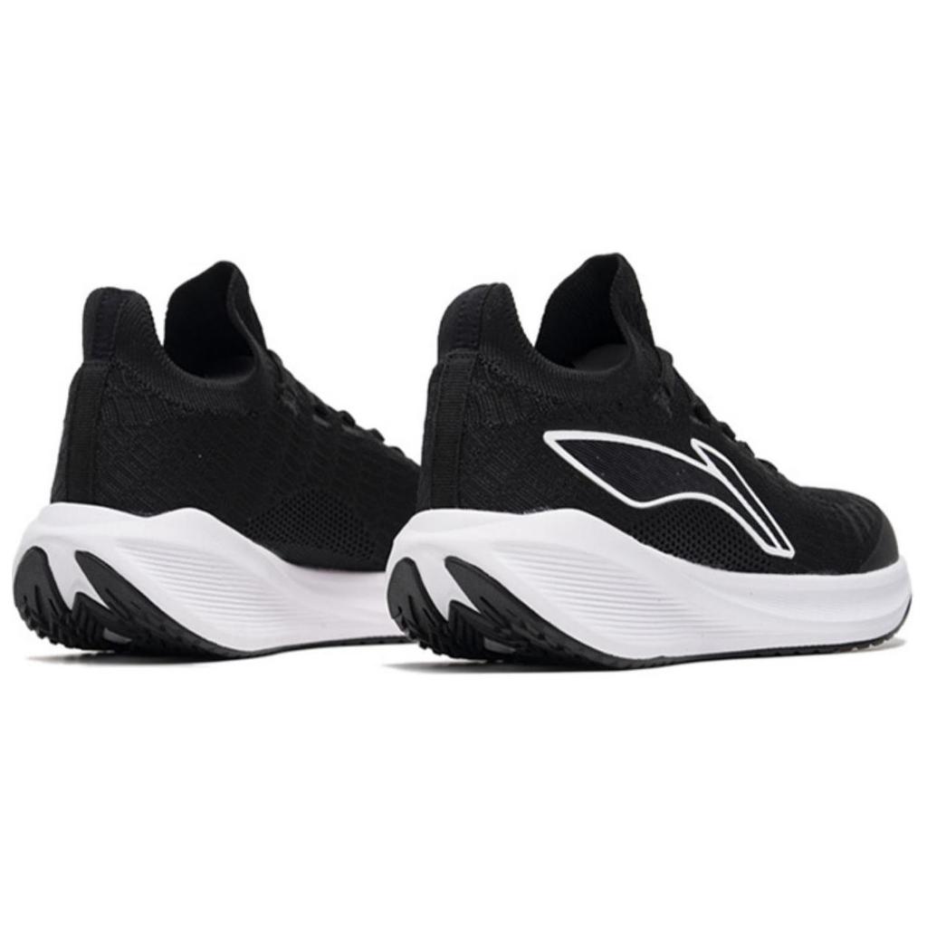 Li Ning Treading Wind Series Trendy Versatile Non-Slip Wear-Resistant Low-Top Casual Running Shoes Women Sneaker Black AGLU324-2