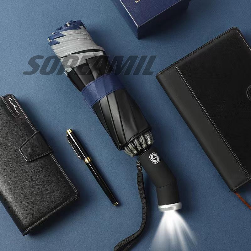 Car Led Light Automatic Folding Windproof Umbrella Jeep Patriot Commander Renegade Compass Grand Cherokee Wrangler JK Gladiator