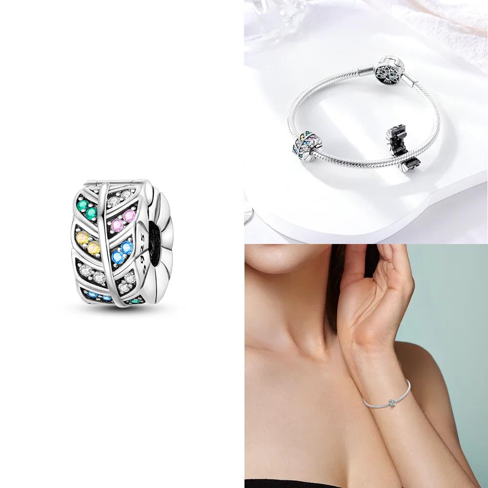 Copper Original Zircon Star Moon Heart Butterfly Pet Cat Paws Charms Beads Fit Bracelet Jewelry Women Diy Anniversary Gift