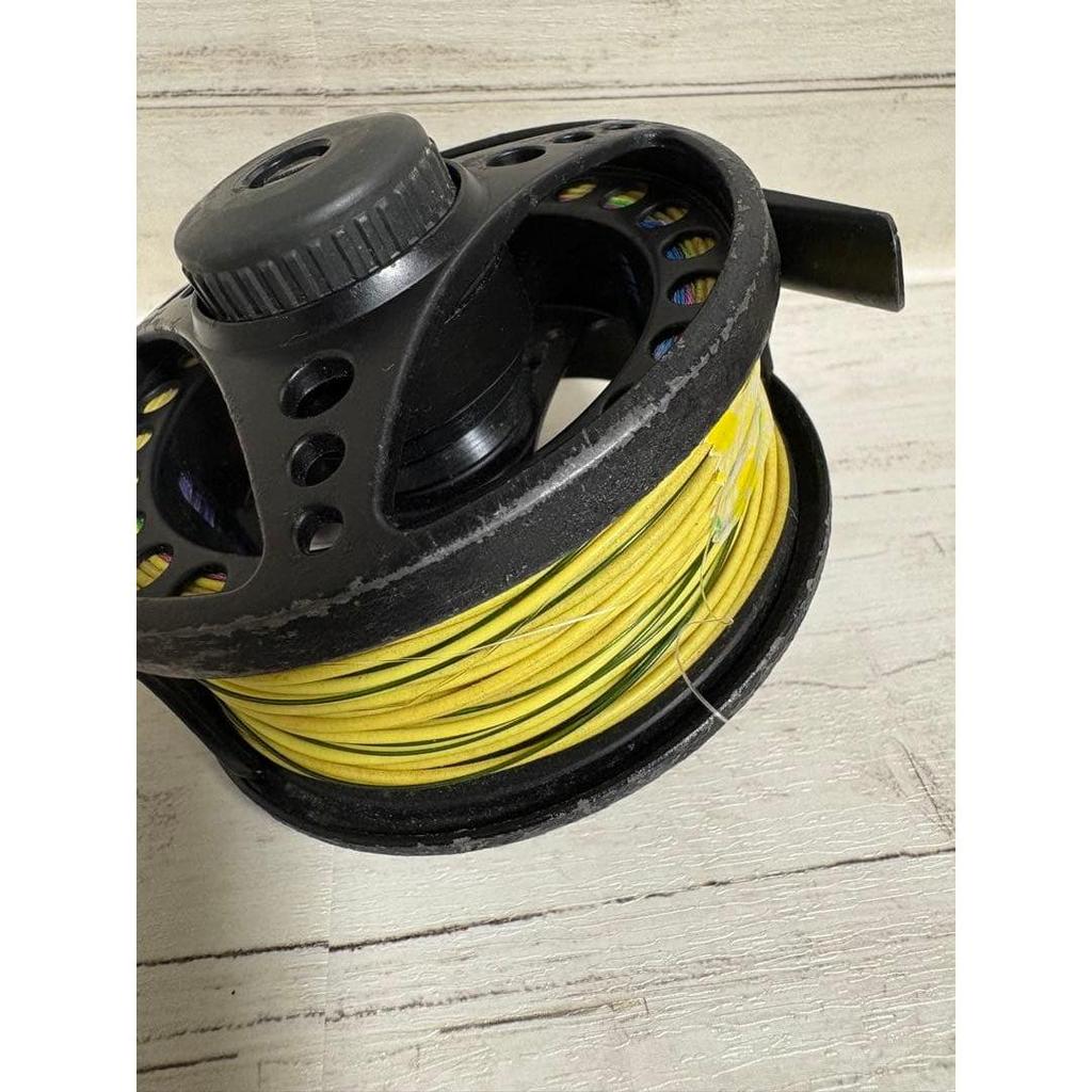 Used VISION KOMA fly reel large arbor with line and bag