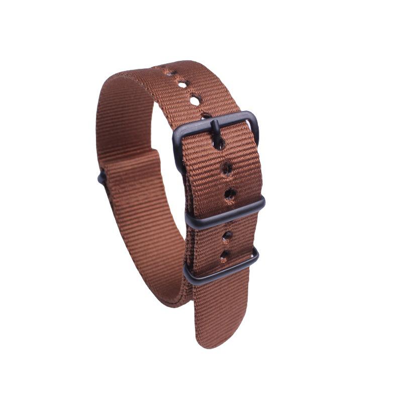 

Нейлоновый ремешок для часов с пескоструйной черной пряжкой - Унисекс Повседневный Спорт Width 20mm