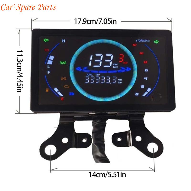 Y4UA LCD Digital Display Speedometer Odometer Dashboard Suitable for 150 CM150 Waterproof Motorbike Instrument LED Tachometer