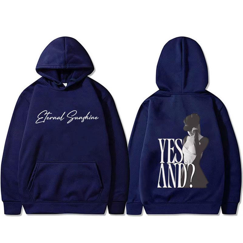 

Ariana Grande Yes and Double Sided Graphic Hoodie Unisex Casual Fashion Oversized Sweatshirt Men Women s Hip Hop Rock Hoodies M