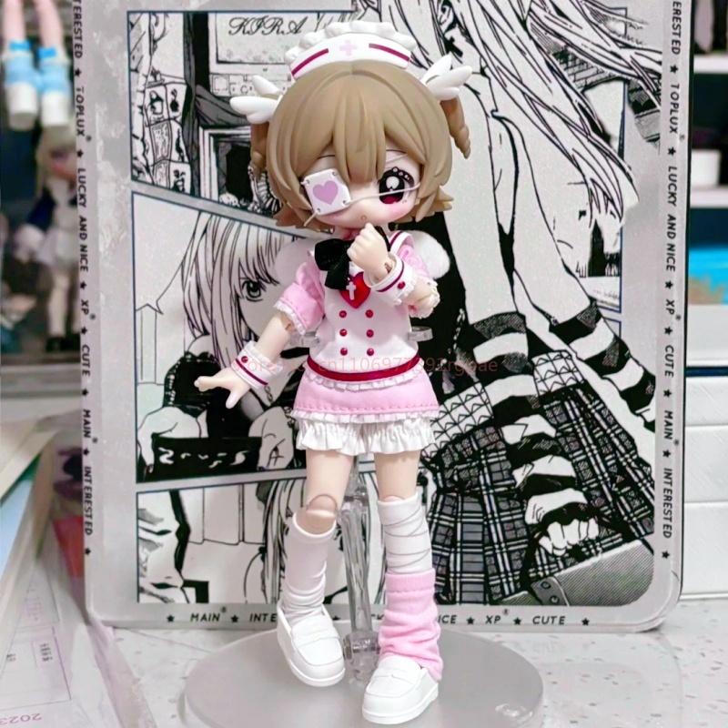 New Genuine Unveiled Door Little Key Artbook Series 1/12 Bjd Mjd Blind Box Cute Open Eyes Articulated Action Figure Model Gifts