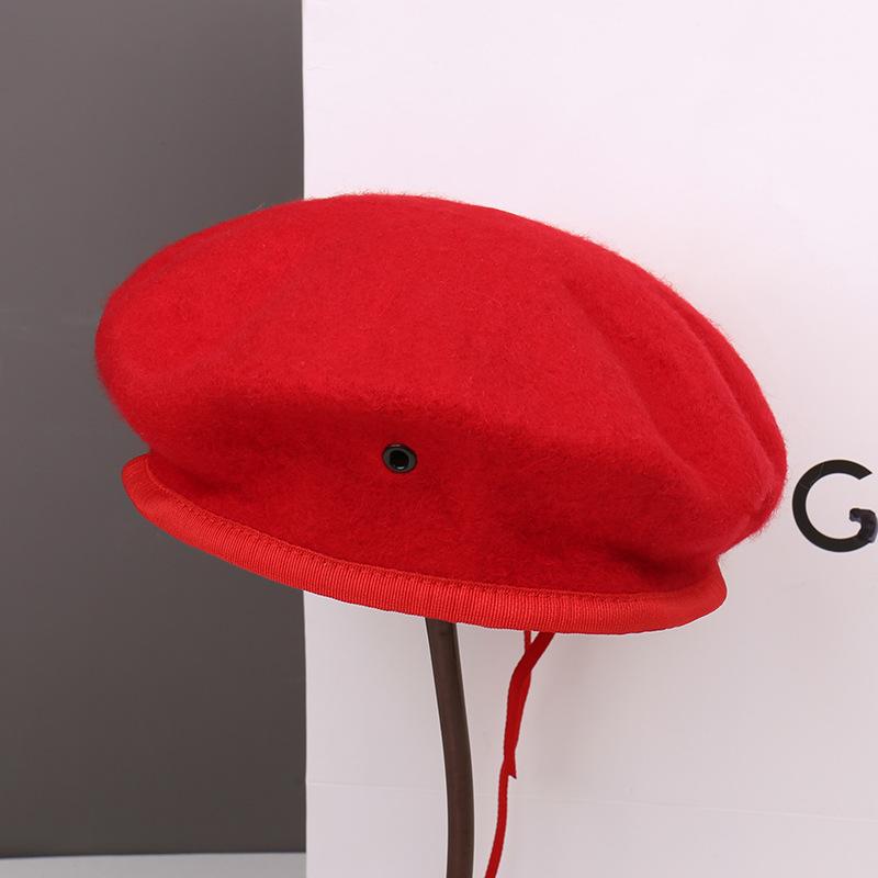 Spring and autumn show face small beret children fashion students versatile big head circumference painter hat casual bud hat