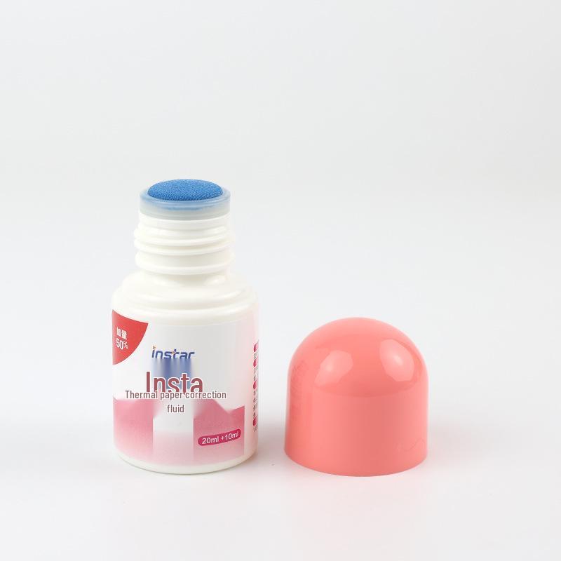 Insta Thermal Paper Correction Fluid & Quick-Drying Confidential Stamp Eraser Marker Pen (Large Capacity)