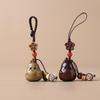 Sandalwood Cartoon Pear Inseparable Couple Mobile Phone Chain, Solid Wood Carving Crafts, Cute Pear Bag Decoration Pendant
