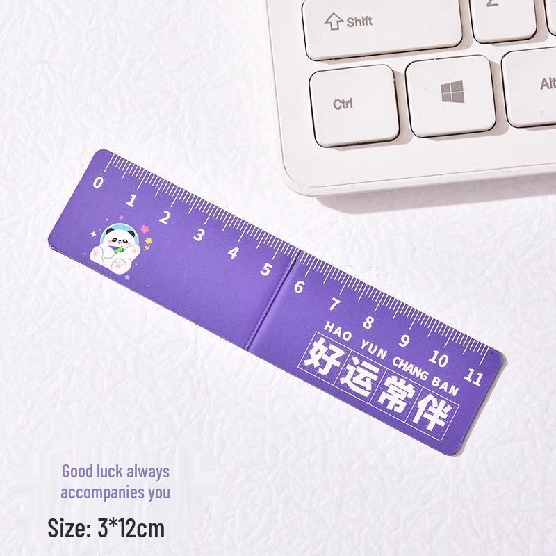 Creative Cartoon Magnetic Bookmark & Ruler - Cute and Inspirational Folding Page Clip