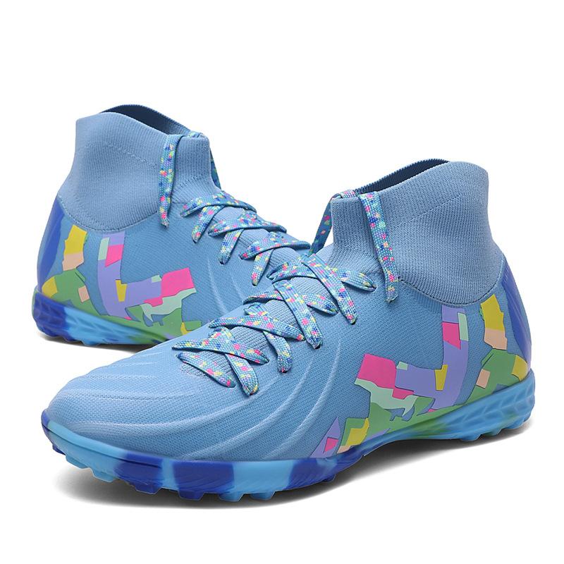 Teen students outdoor sports shoes medium and older children's football shoes AG long nails TF broken nails training shoes men