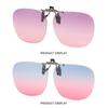 Rimless Clip-On Polarized Sunglasses Metal Clip Polygonal Shades  Perfect for Outdoor & Driving