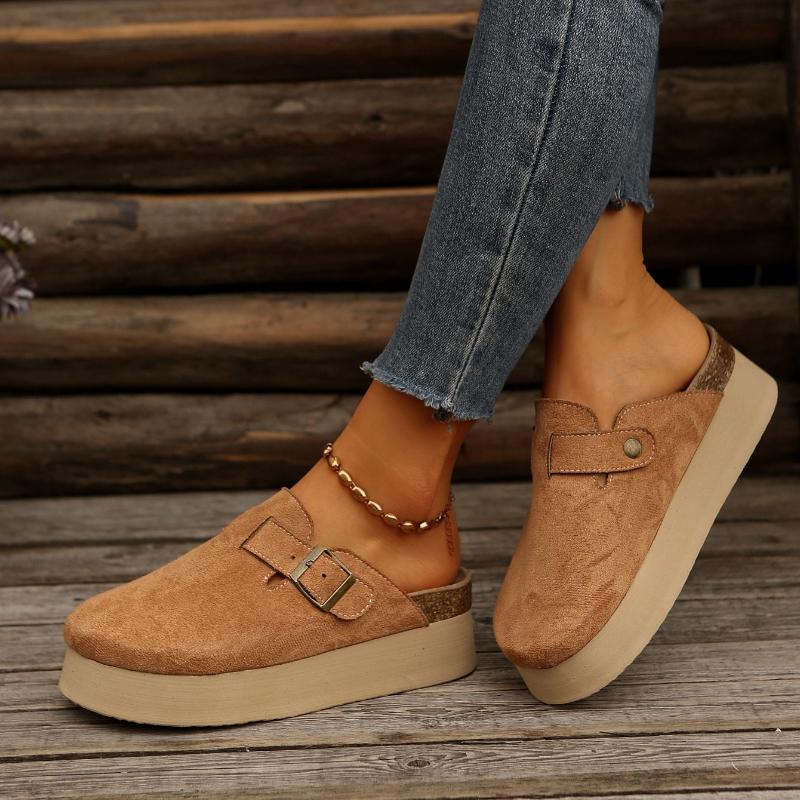 Fashion Women Cork Slippers Fashion Mules Slide Women Women Retro Slippers Cork Clogs Slippers Slip-on House Flat Shoes Beach Sandals