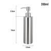 Eco Friendly 304 Stainless Steel Bathroom Sink Soap Dispenser Easy Pump Action for Refillable Shower Gel or Shampoo