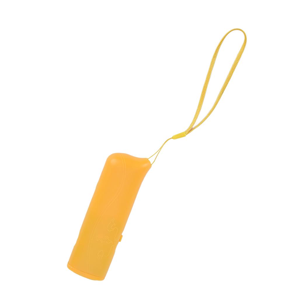 Ultrasonic Dog Trainer Device Portable Effective Dog Repeller for Barking Digging ChewingYellow