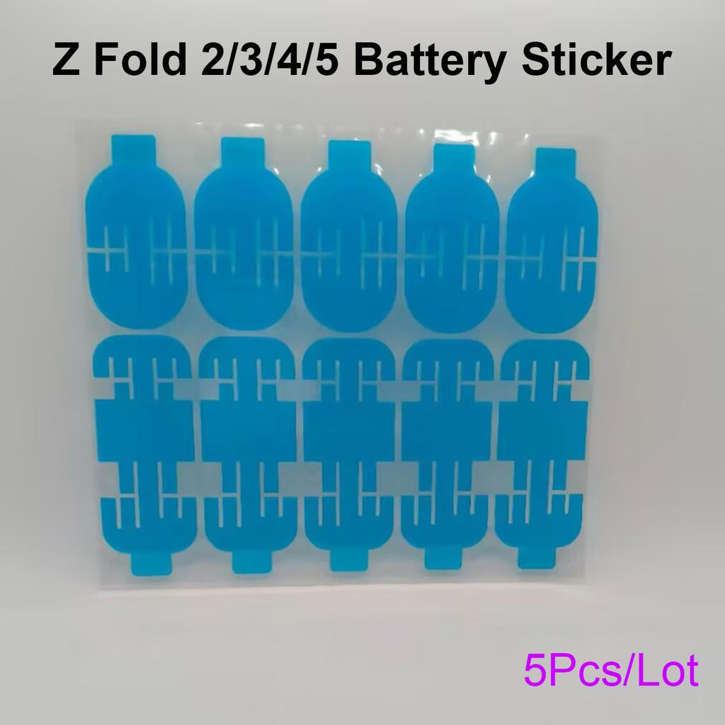 5Pcs Battery Sticker for Samsung Galaxy Z Fold 6 5 4 3 2 Double Tape Adhesive Tape Battery Stickers