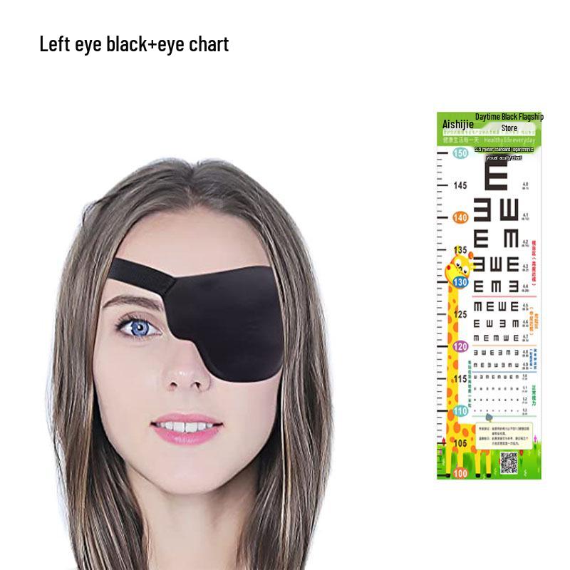 3D Pirate Eyepatch for Adults & Children - Strabismus & Amblyopia Correction - Available for Left or Right Eye