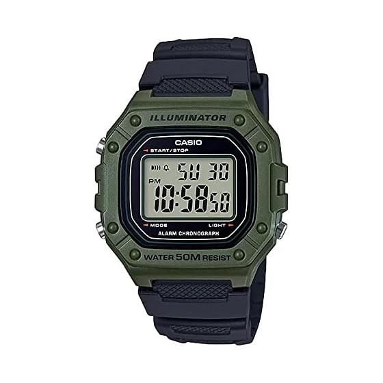 [Casio] CASIO Стандартные цифровые часы W-218H-3AV Мужские Женские Дешевые Casio Чипкаши Оливково-зеленый Зарубежная модель [Параллельный импорт]